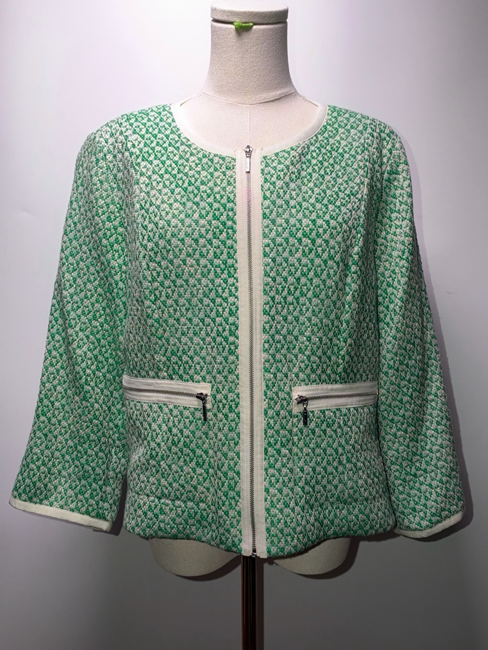 CAbi Clover Tweed Jacket Size 12